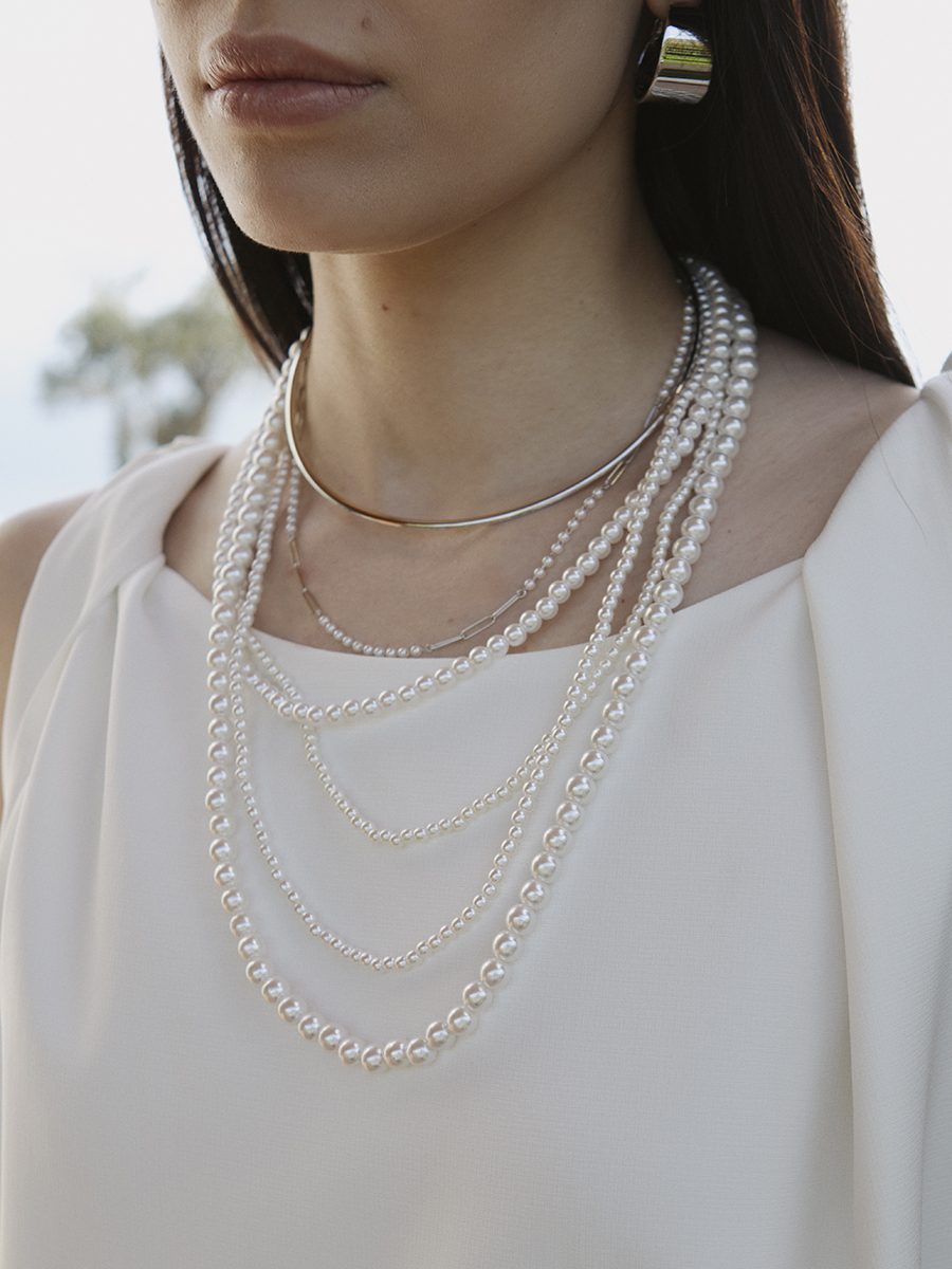 Колье Pearl многослойное