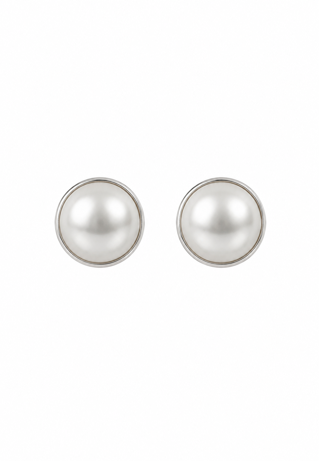 Серьги Pearl в форме полусферы крупные