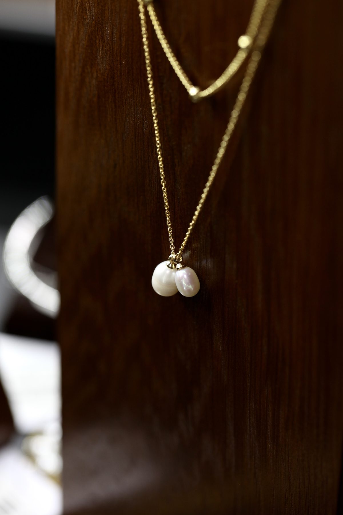 Кулон Pearl двойное с культивированным жемчугом