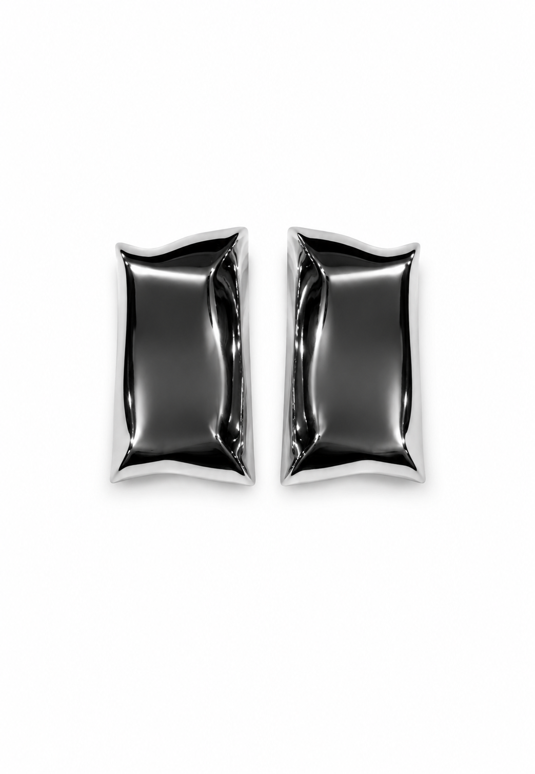 Серьги Geometry объемные с изгибом