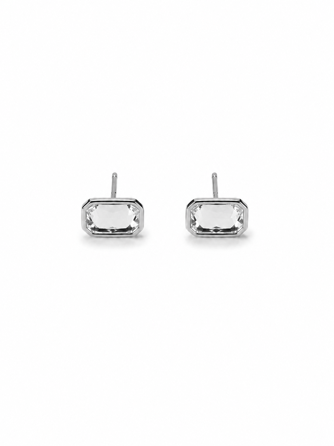 Серьги Crystal малые с изумрудной огранкой